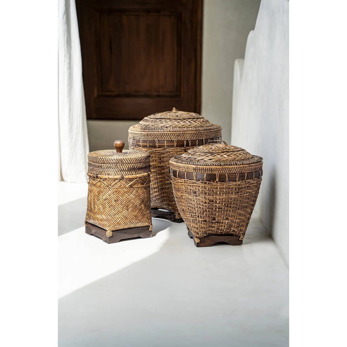 Le Panier de Rangement Colonial – Brun Naturel – M