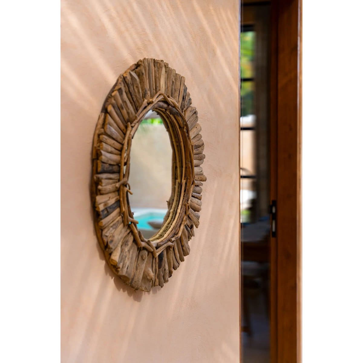 Le Miroir Couronne Driftwood – Naturel – M