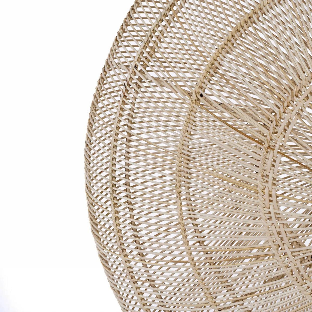 Suspension en rotin Macaron Ø110 cm – Design naturel et aérien (pièce neuve)