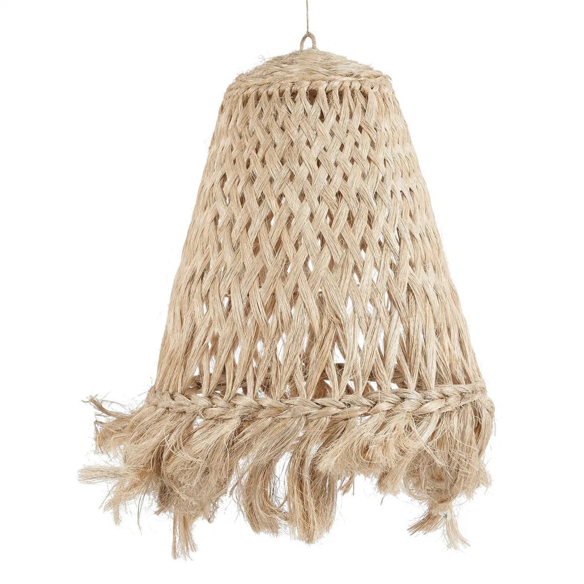 Le Pendentif Méduse Abaca – Naturel – L