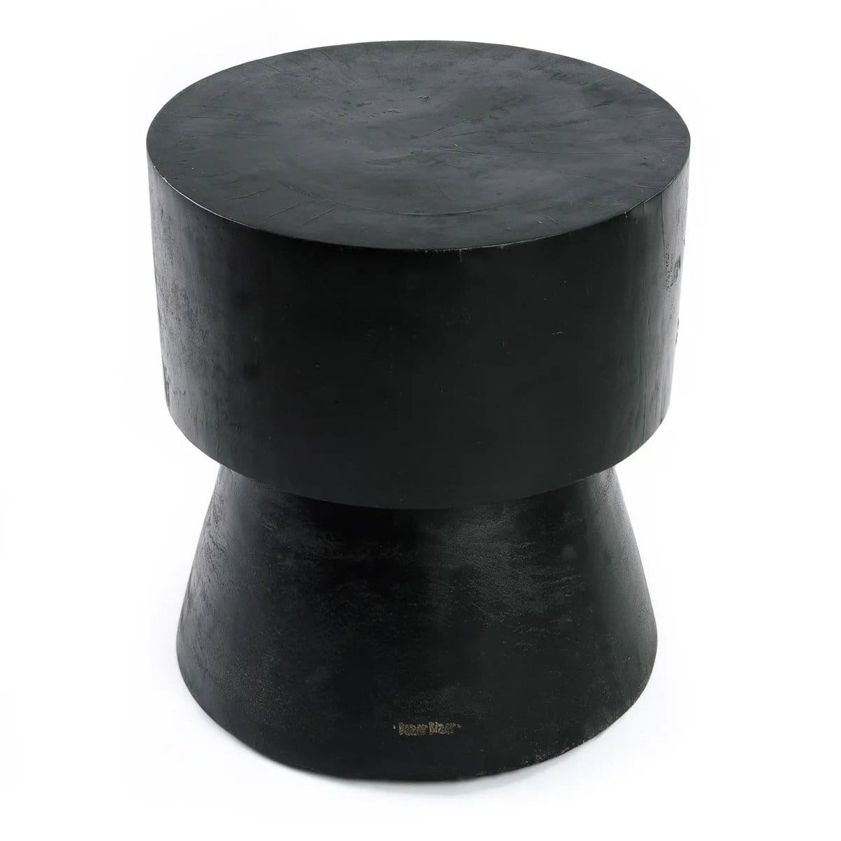 Élément design Warmi – Tabouret ou table en bois de suar noir (neuf) | The Auctionlab