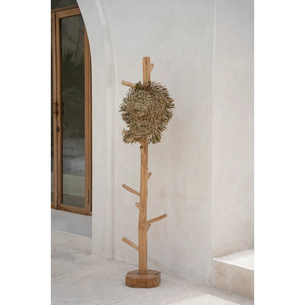 Porte-manteau en bois – Design organique en teck massif indonésien
