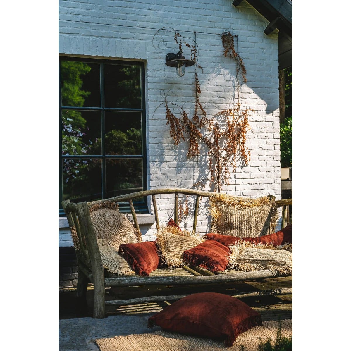 Housse de Coussin Oh My Gee – Velours Bordeaux – 60×60