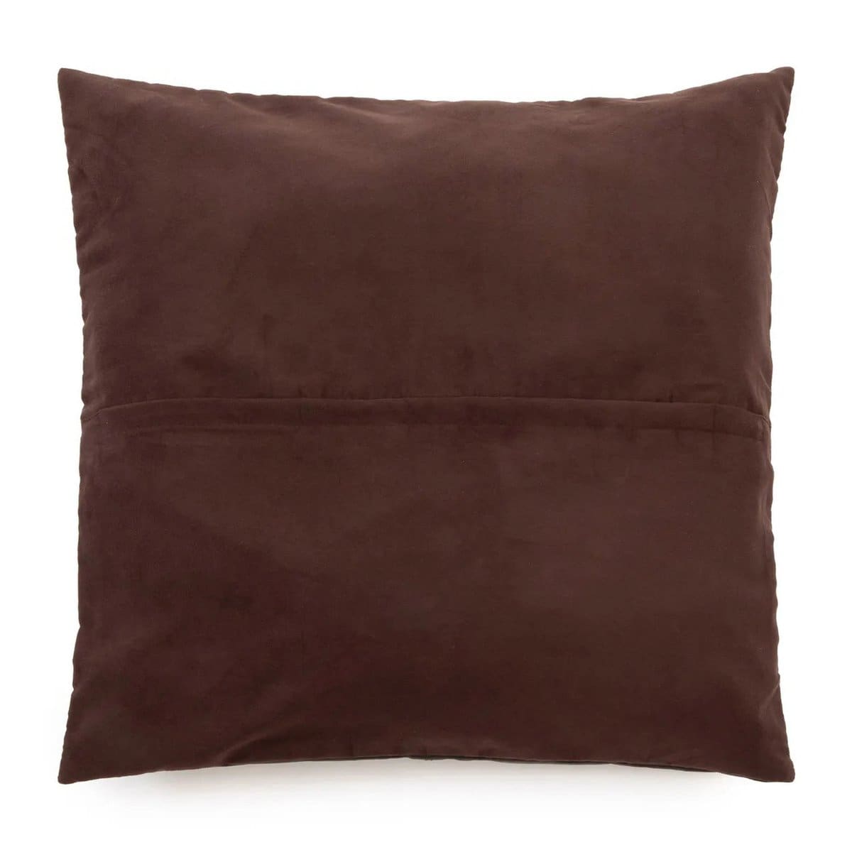 La Housse de Coussin en Cuir à Quatre Panneaux – Choco – 60×60