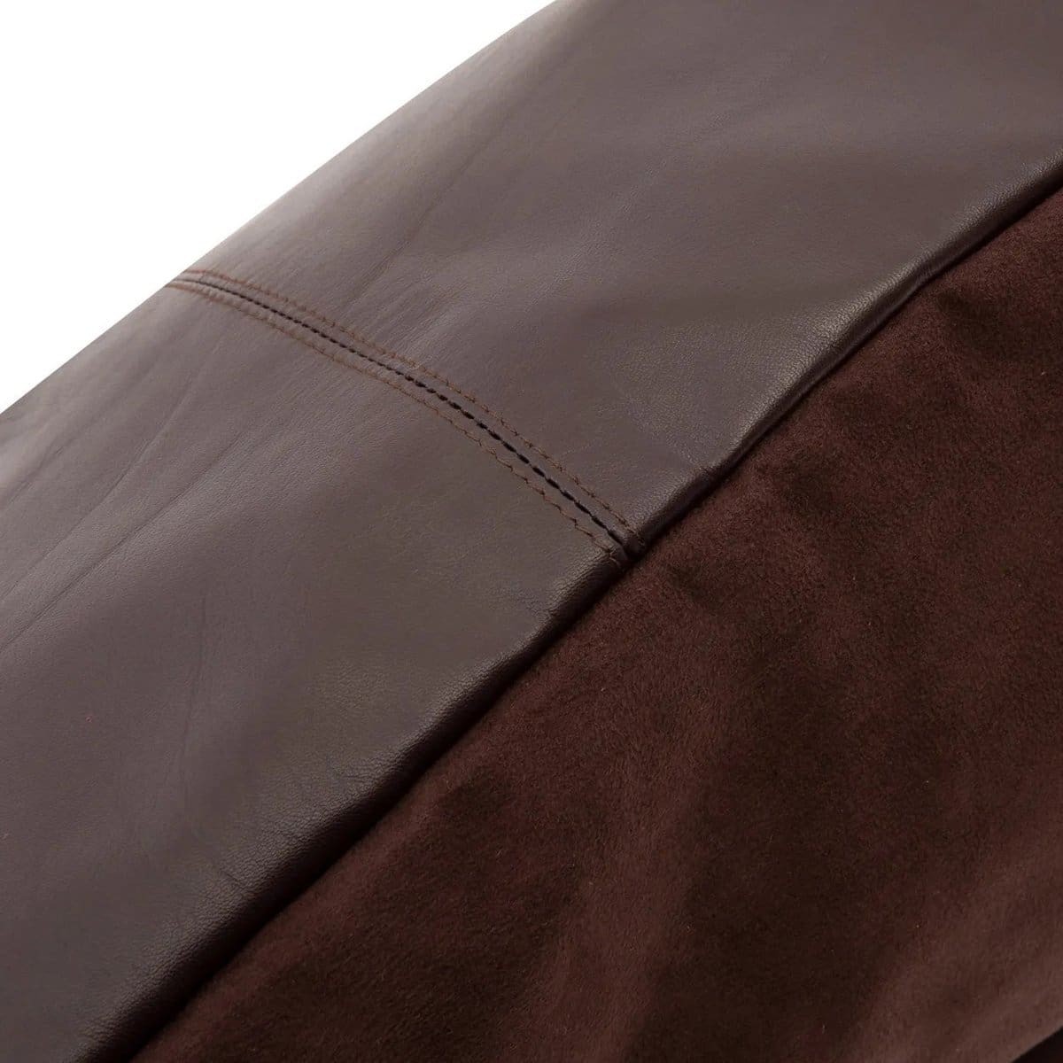 La Housse de Coussin en Cuir à Quatre Panneaux – Choco – 60×60