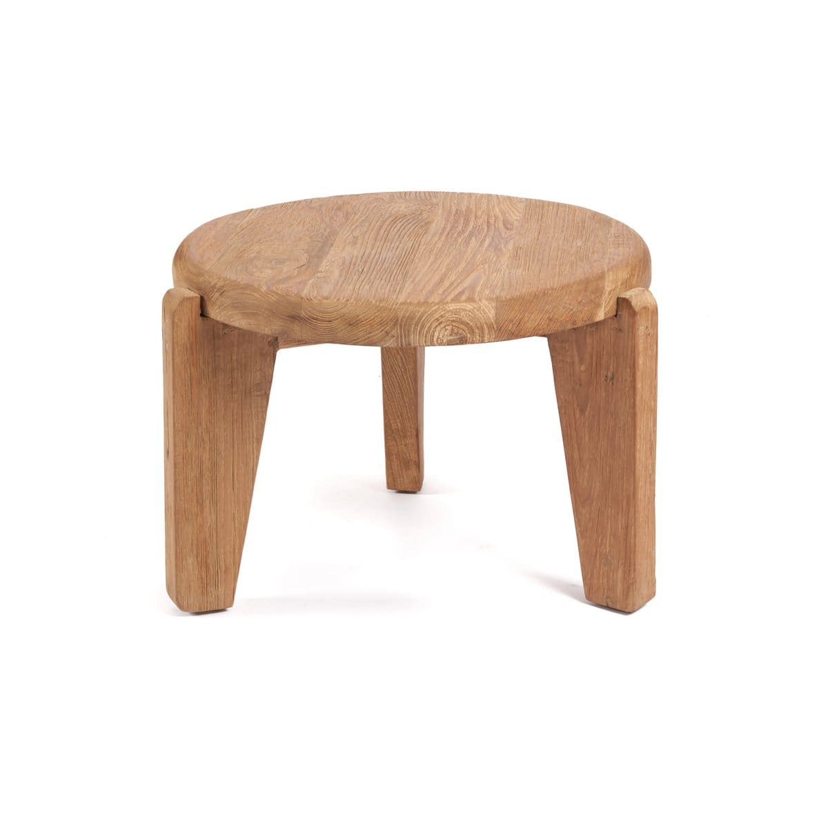 Table basse en bois de teck – Modèle Wabi Sabi S, pièce artisanale minimaliste (neuf)
