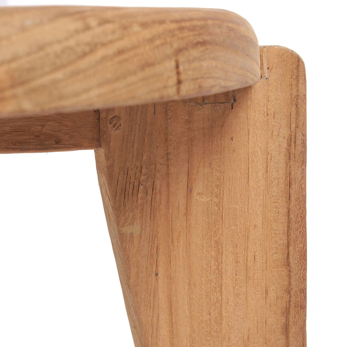 Table basse en teck recyclé – Wabi Sabi L, design brut et généreux (pièce neuve)