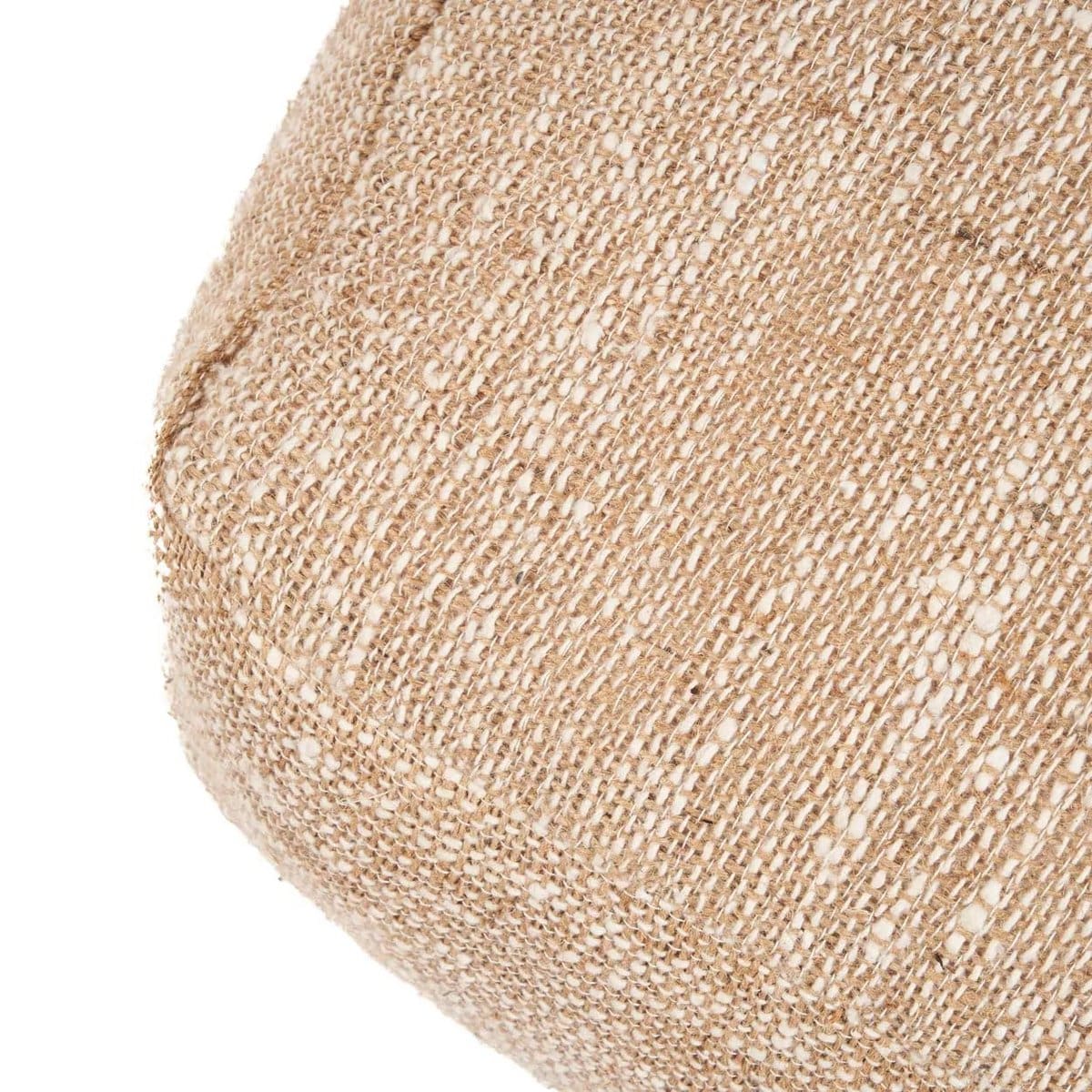 Pouf Comfy – Assise d’appoint en tissu beige doux (pièce neuve)