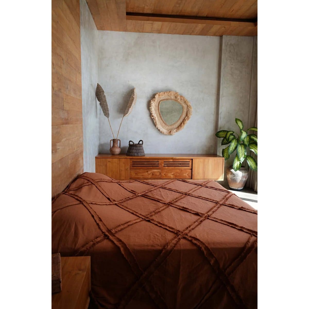 Miroir bohème chic – La Contessa, élégance artisanale venue d’Indonésie – L