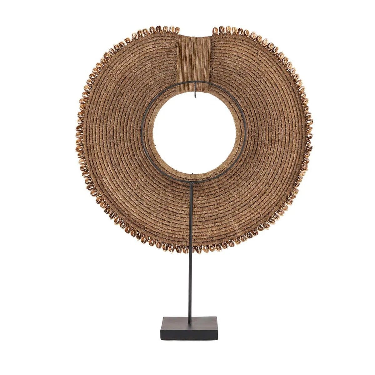 Objet décoratif Shell Réunion – Coquillages naturels sur socle (pièce artisanale neuve)