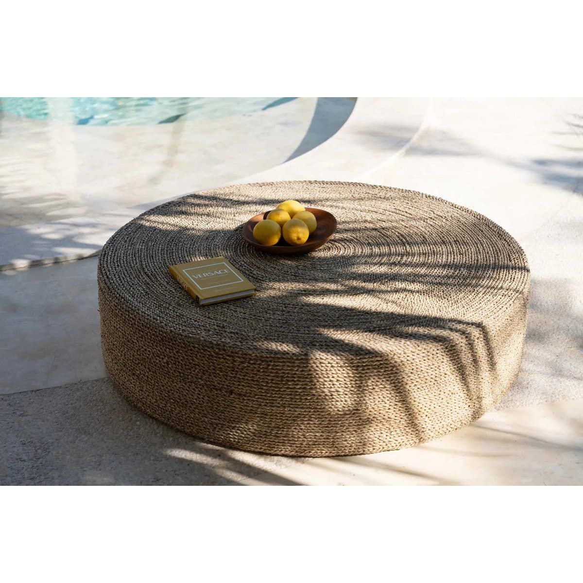 Pouf géant – Création artisanale en seagrass tissé main, design Vietnam