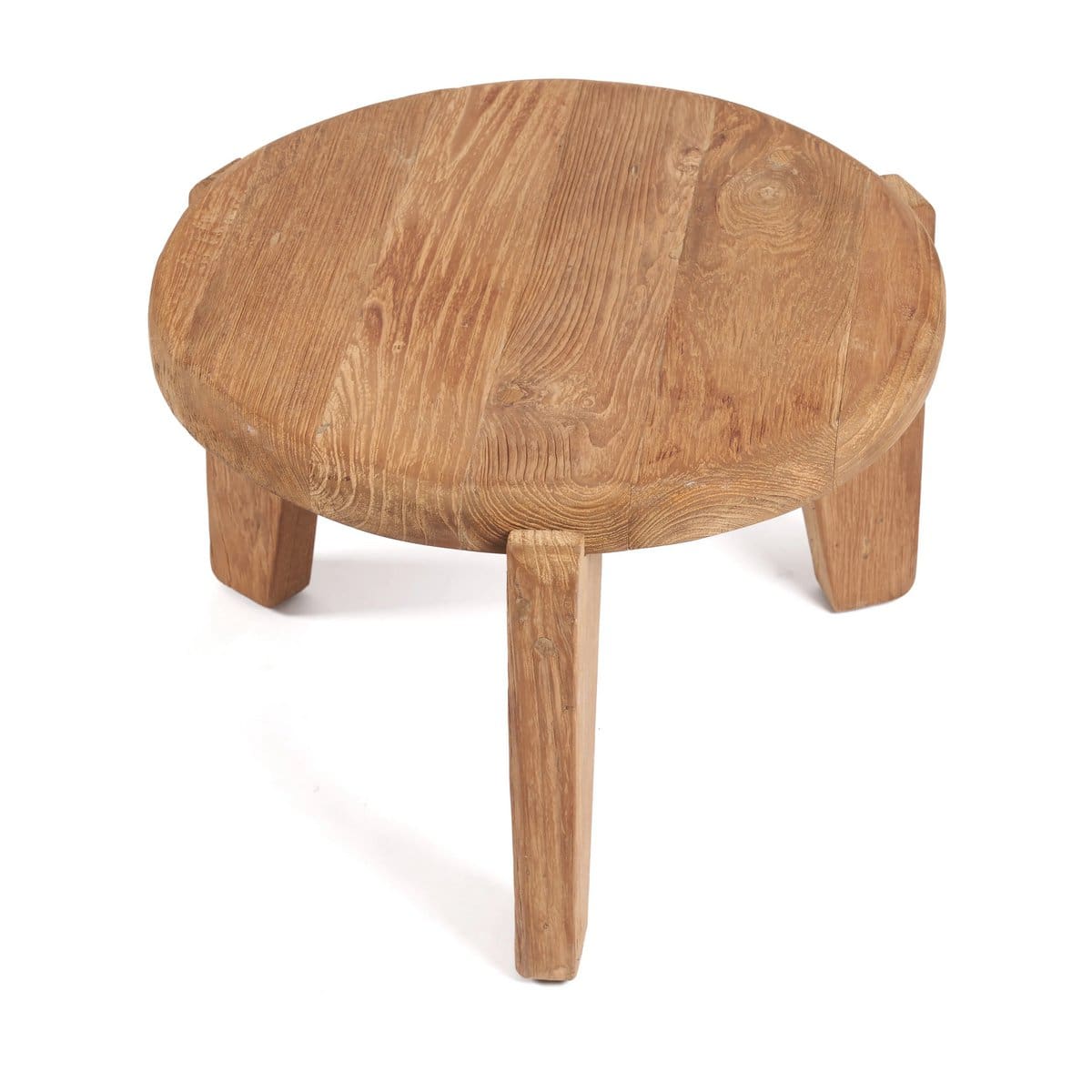 Table basse en bois de teck – Modèle Wabi Sabi S, pièce artisanale minimaliste (neuf)