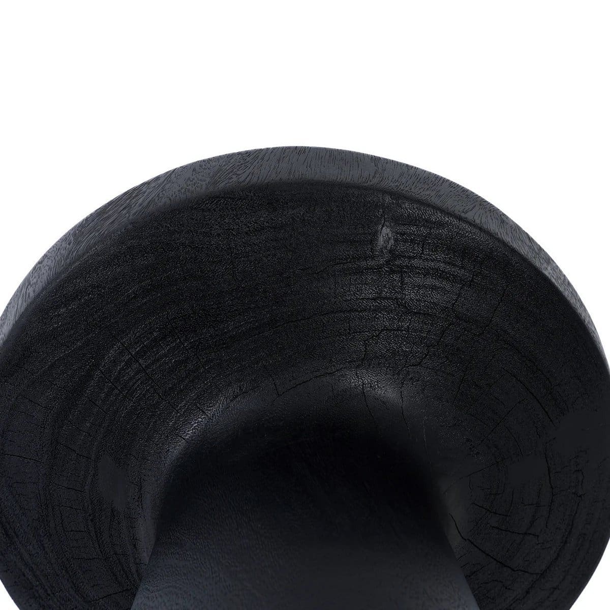 Table d’appoint Fidji – Design minimaliste en bois massif noir