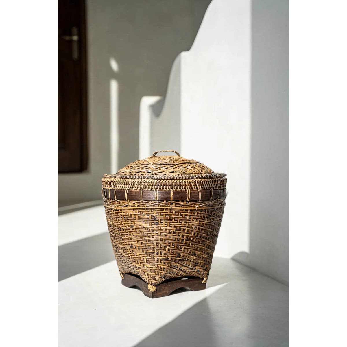 Le Panier de Rangement Colonial – Brun Naturel – M
