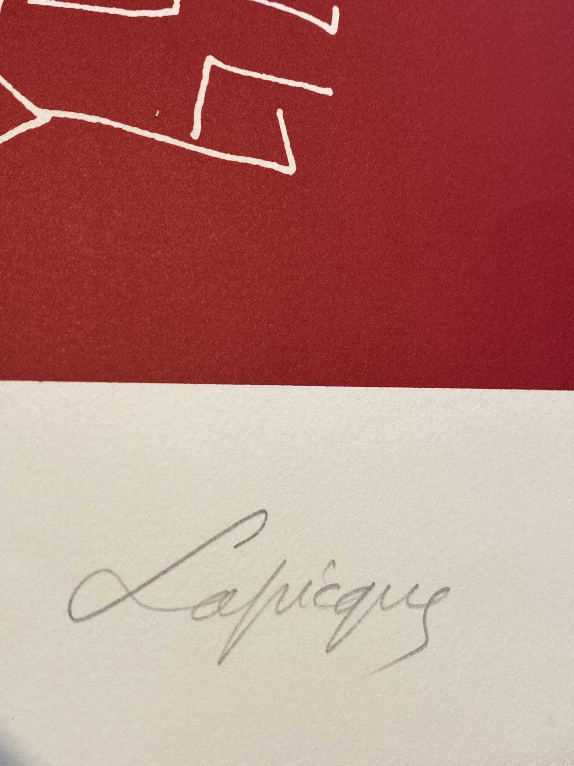 Charles Lapicque – Lithographie originale signée « La Naissance du Péché » (1966)