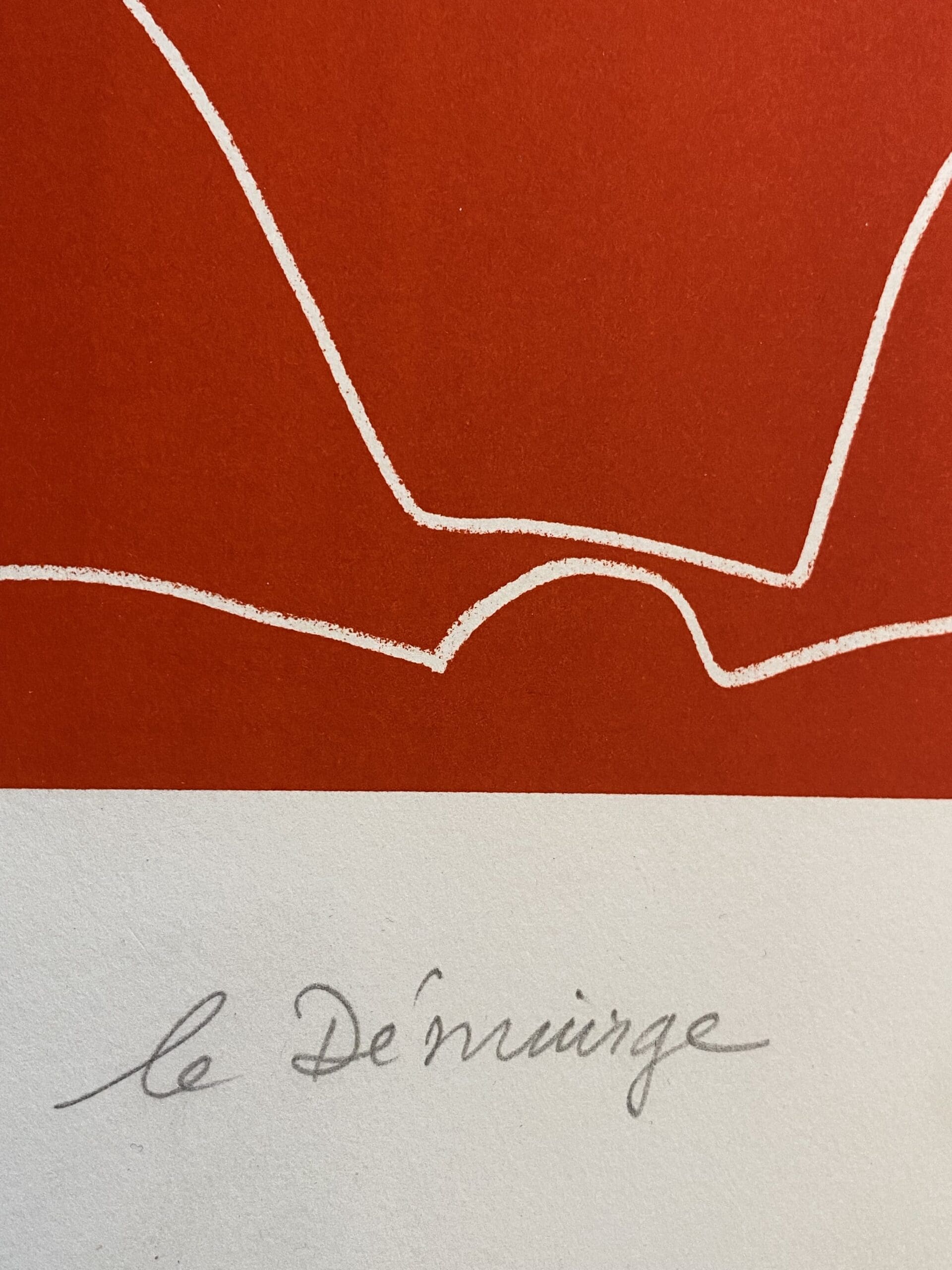 Charles Lapique – Le Démiurge, lithographie originale signée, 1966, tirage 49/50