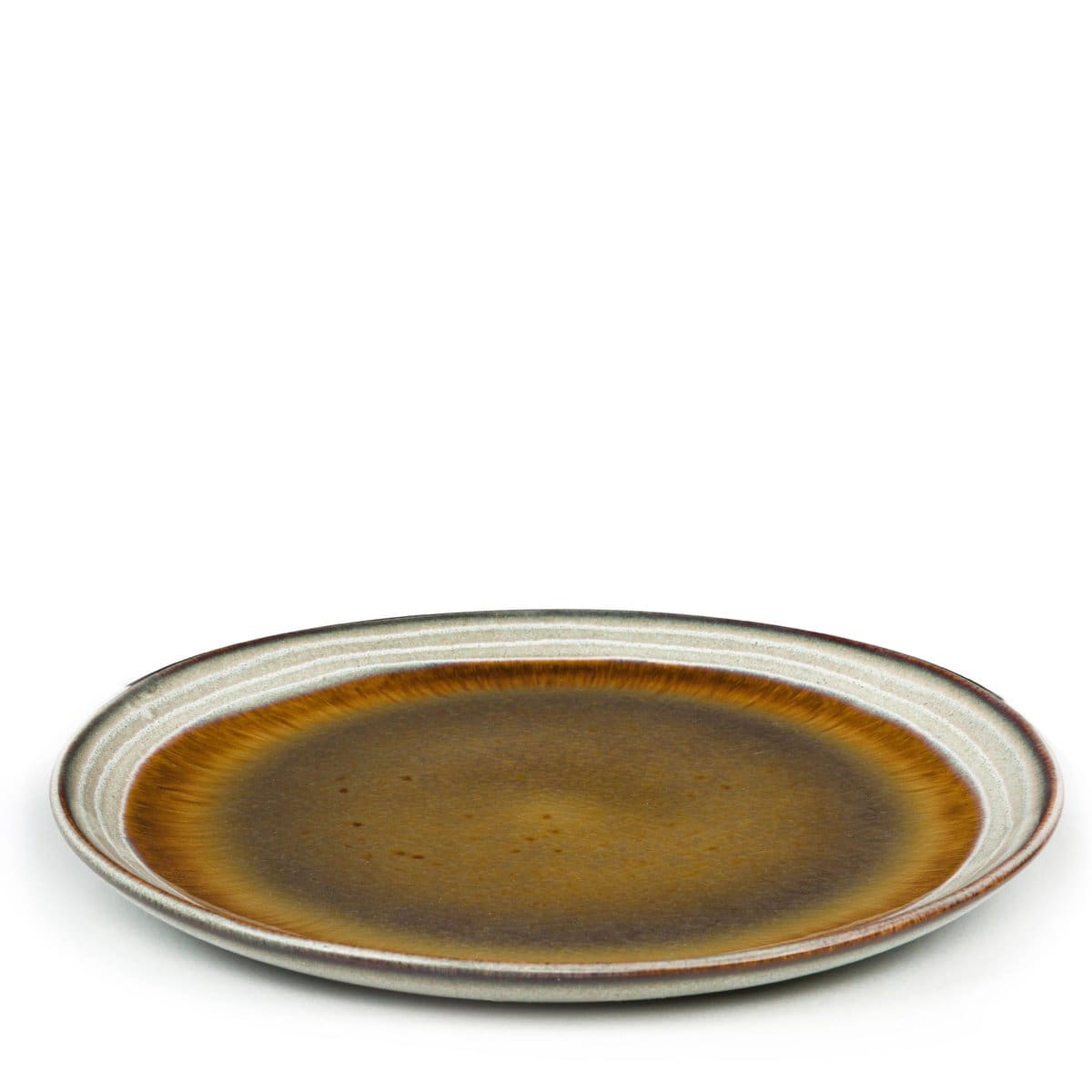 Assiettes à salade craquelées en céramique du Portugal (lot neuf de 6) M