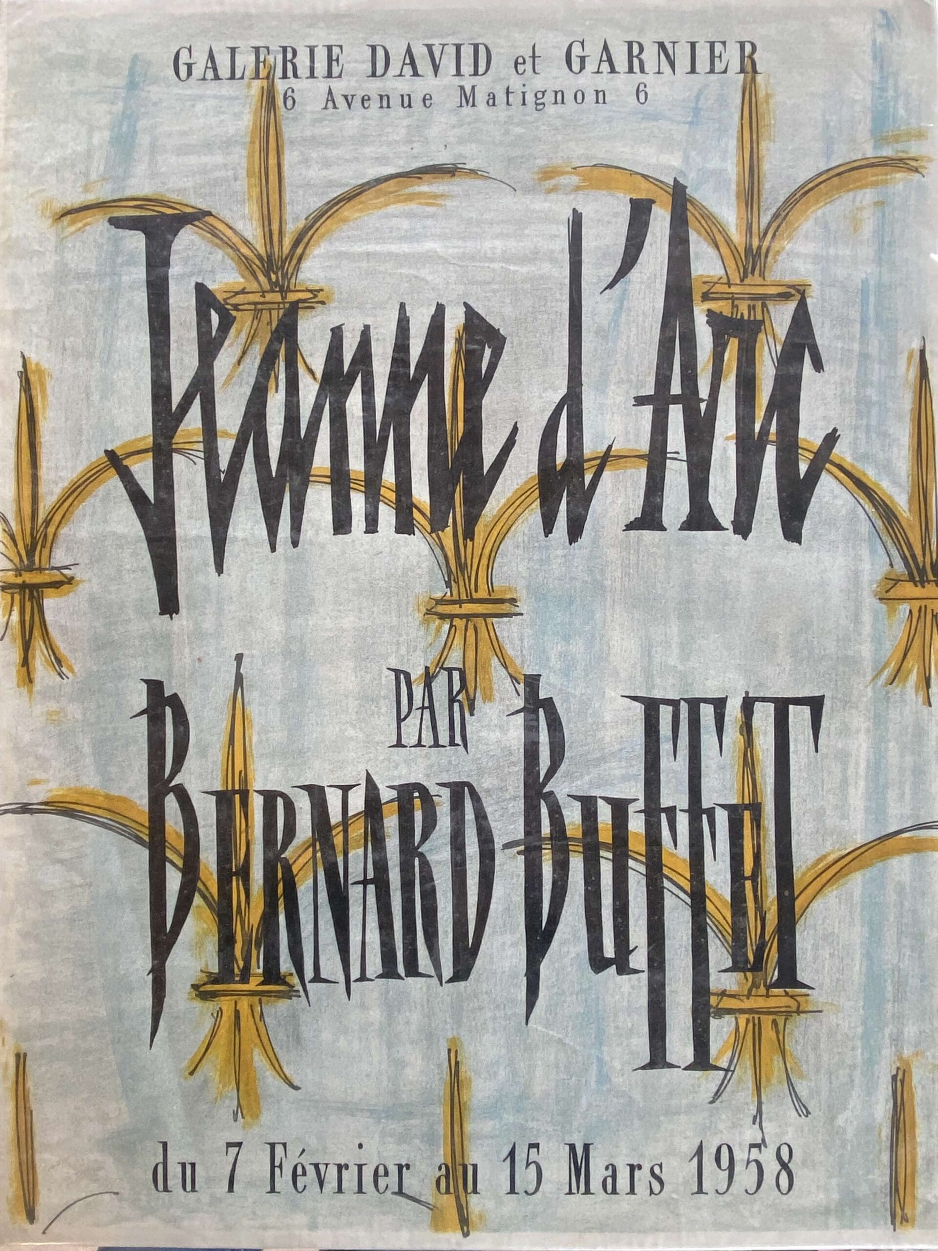 Bernard Buffet – Jeanne d’Arc, affiche lithographique originale, 1958