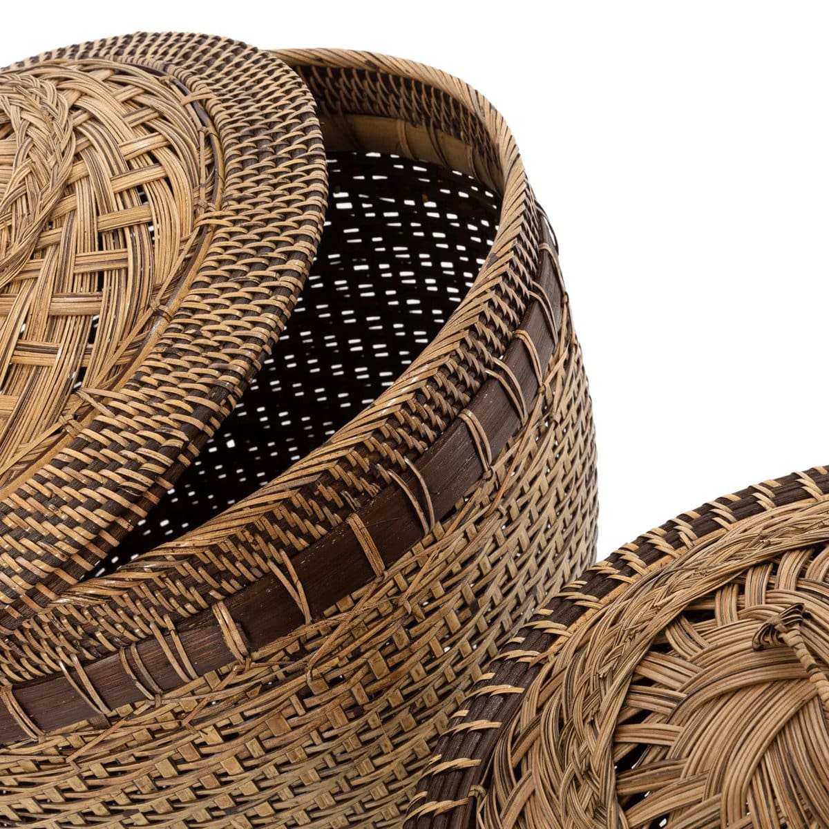 Le Panier de Rangement Colonial – Brun Naturel – L