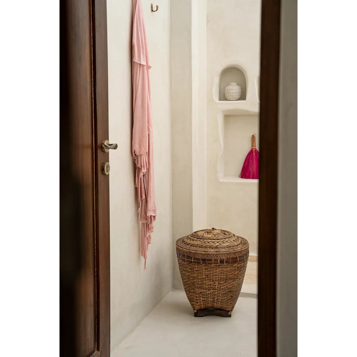 Le Panier de Rangement Colonial – Brun Naturel – L