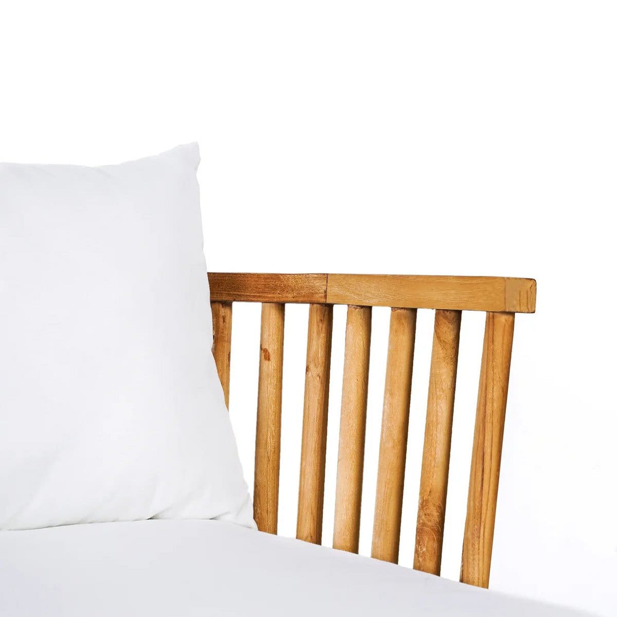 Lit de repos en teck – Structure écoresponsable et confort extérieur, 200 cm