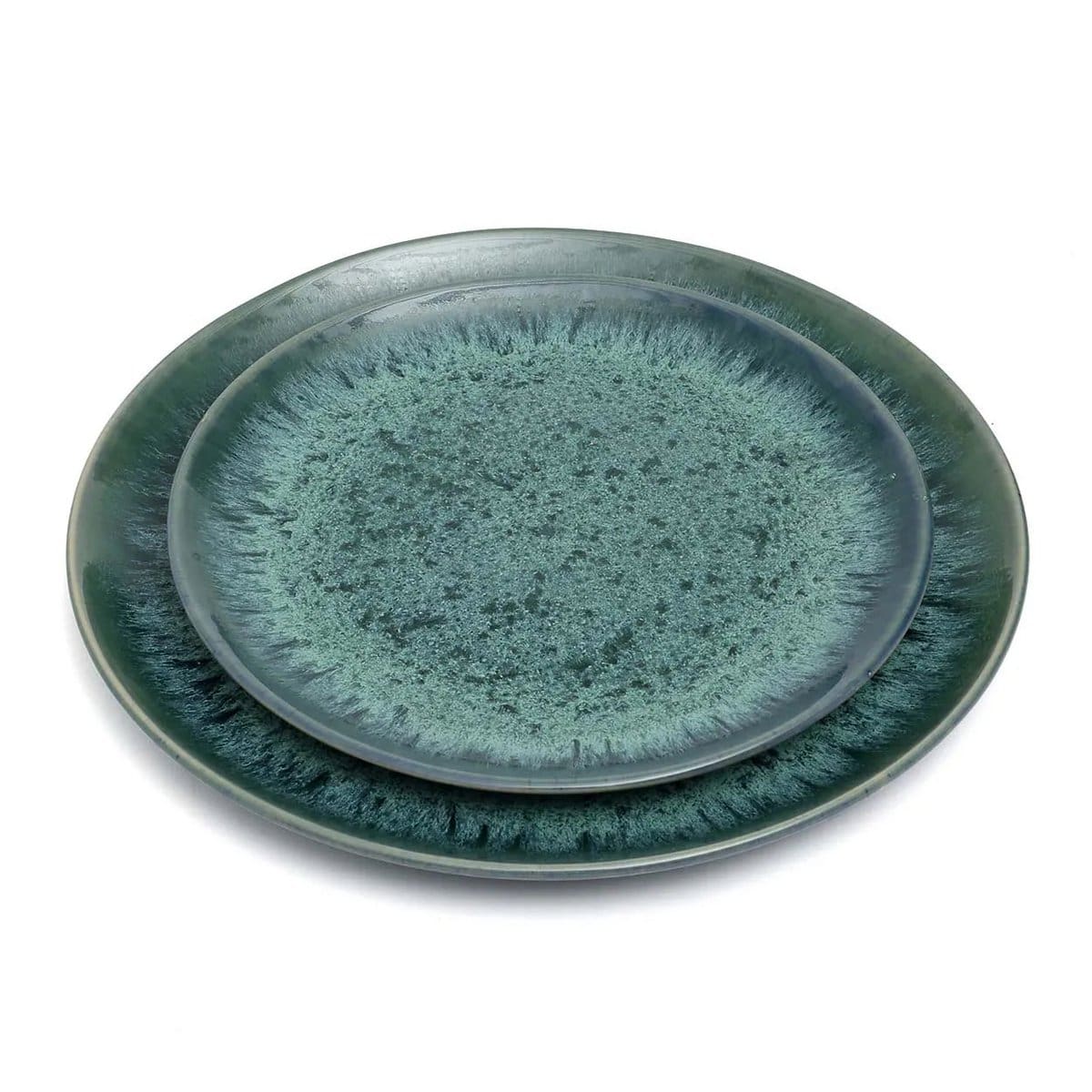 L’Assiette Plate Aqua – Lot de 4