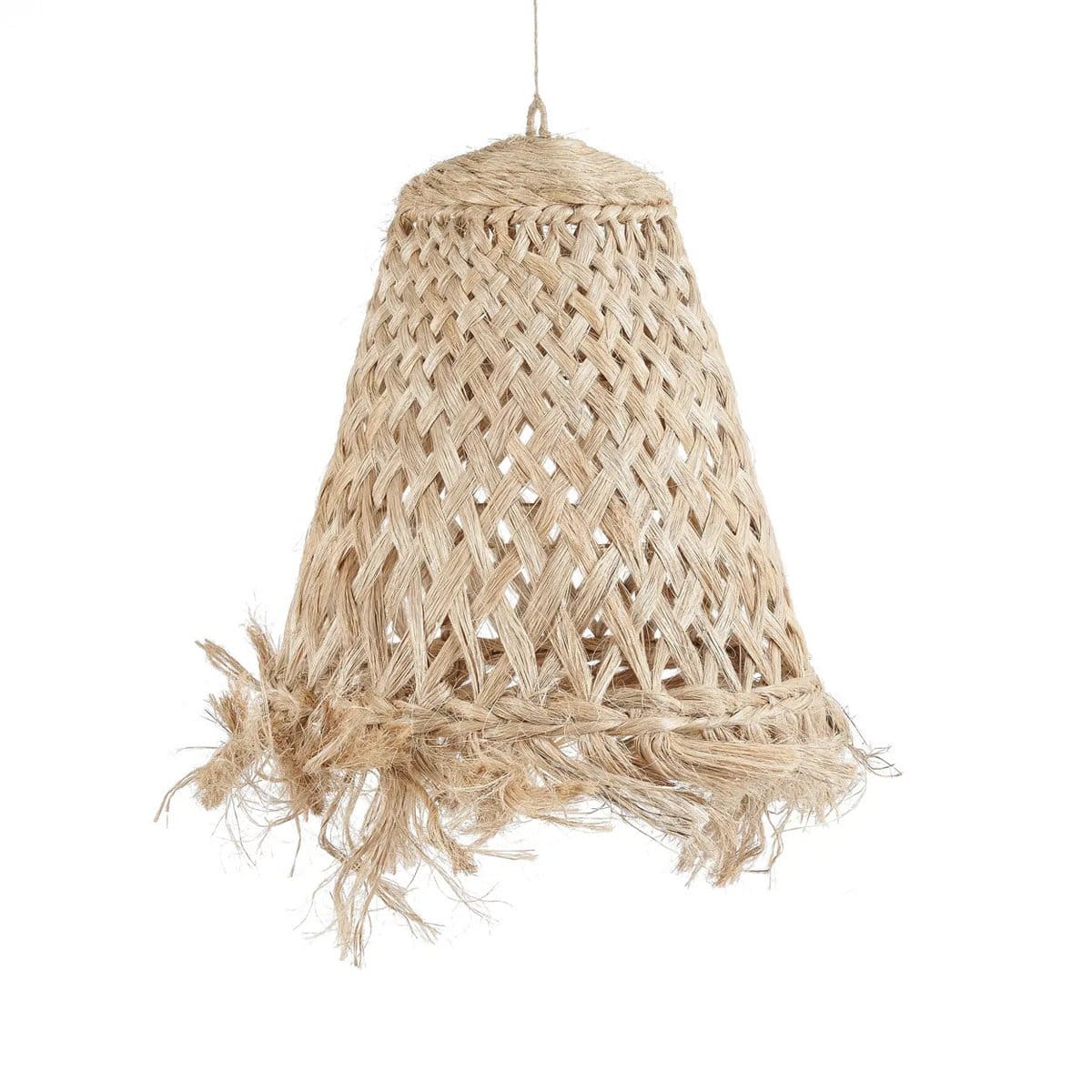 Le Pendentif Méduse Abaca – Naturel – M