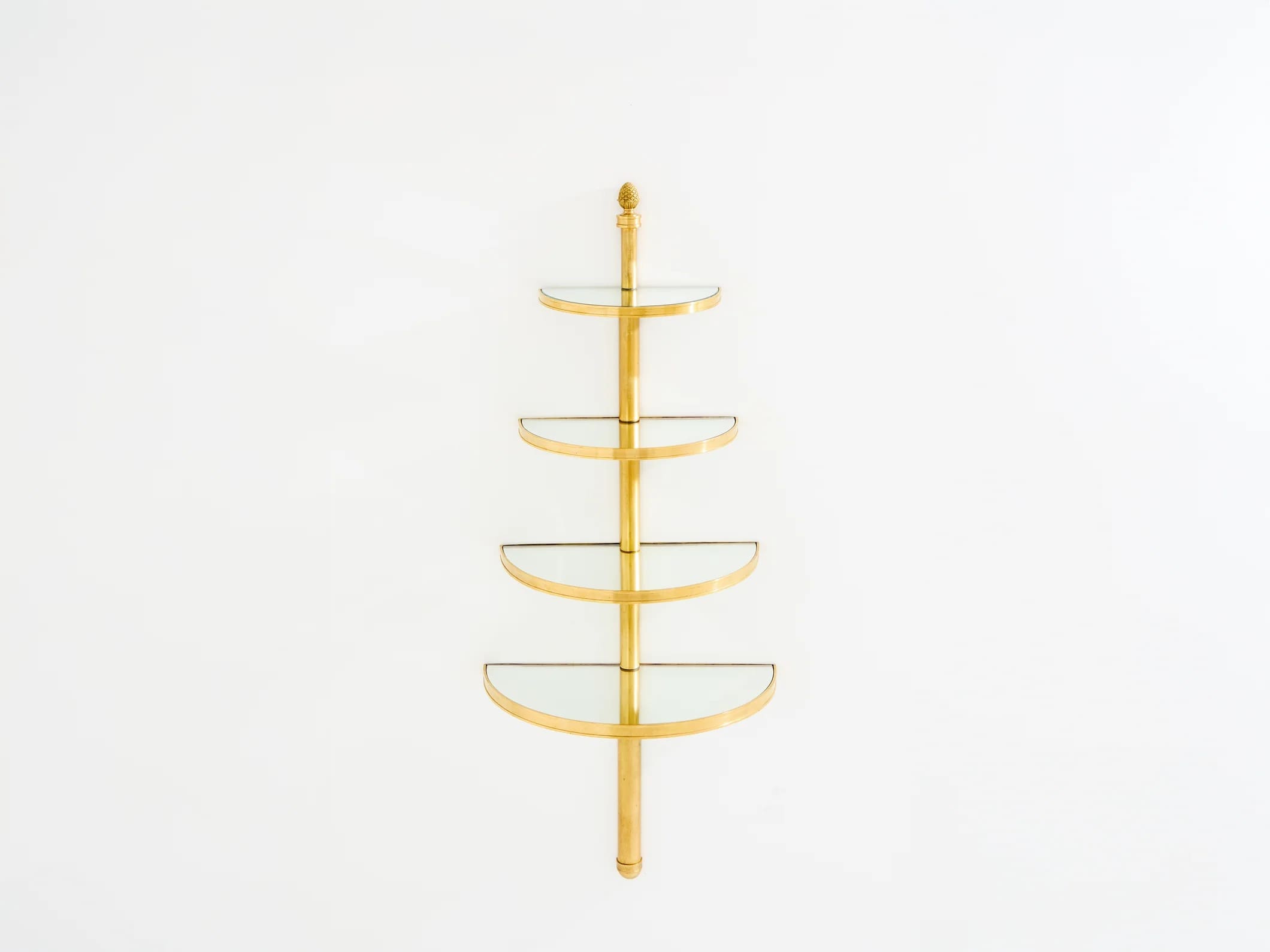 Étagère murale Maison Jansen en bronze et miroirs – Design néoclassique 1932