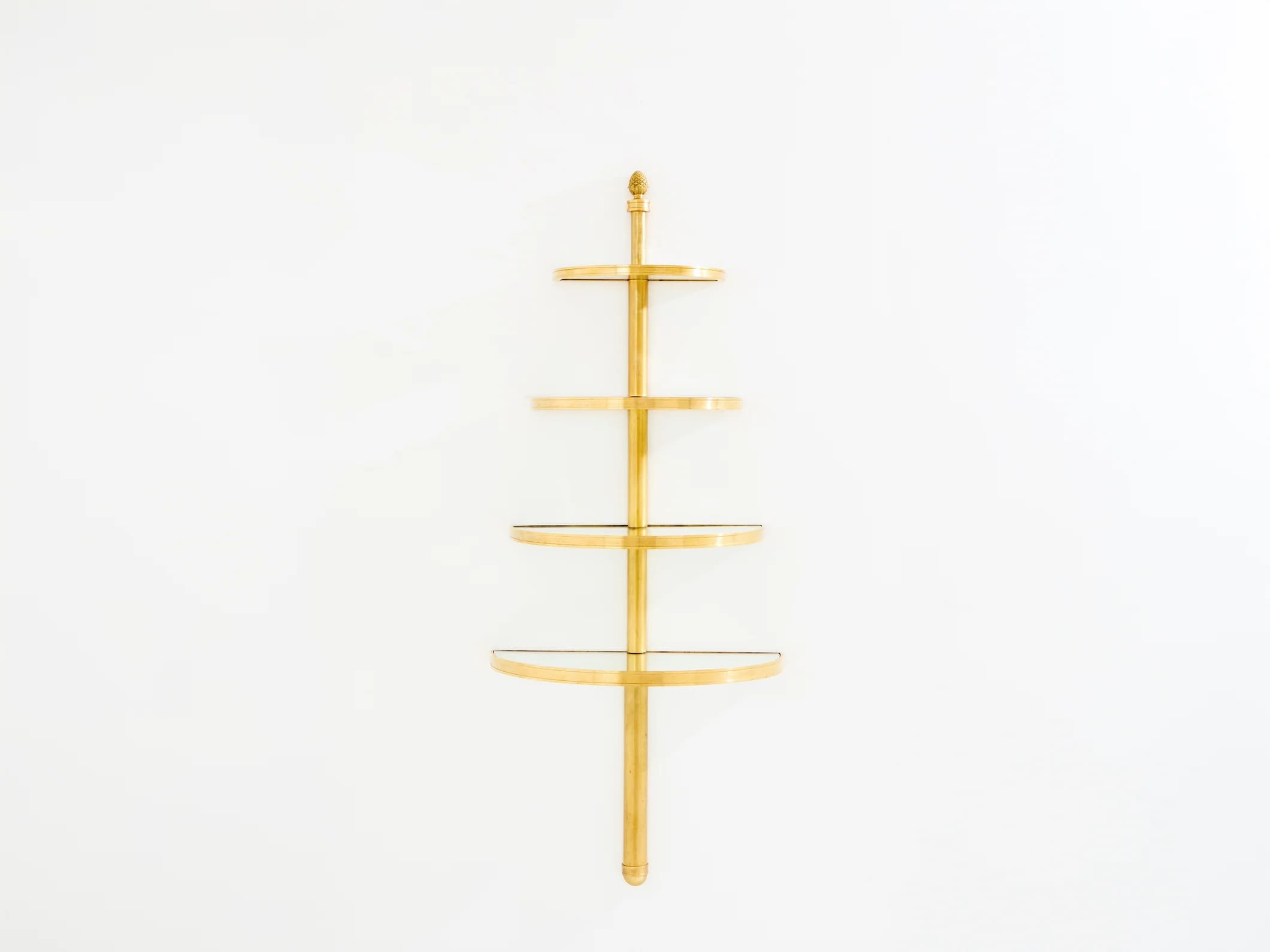 Étagère murale Maison Jansen en bronze et miroirs – Design néoclassique 1932