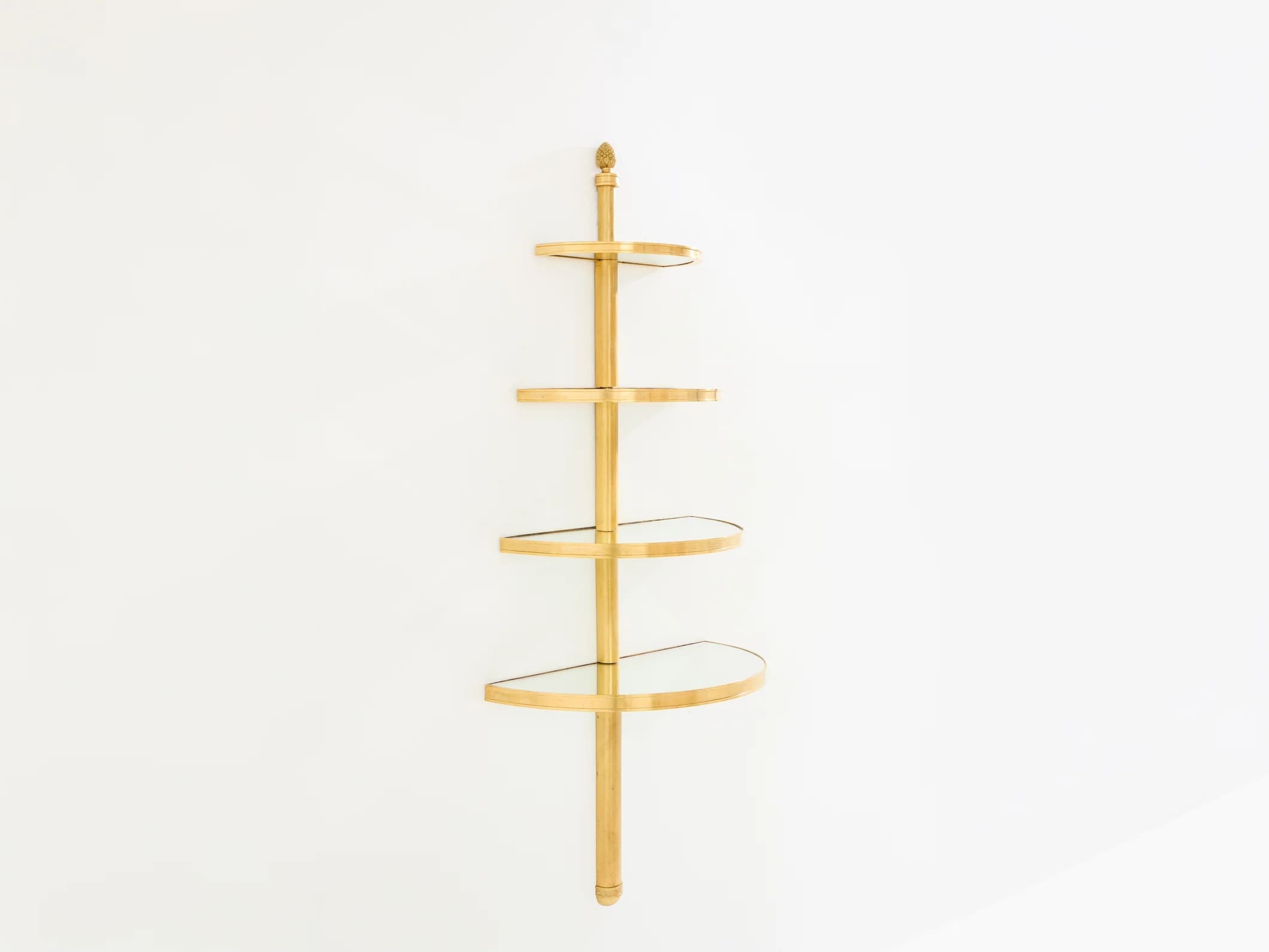 Étagère murale Maison Jansen en bronze et miroirs – Design néoclassique 1932
