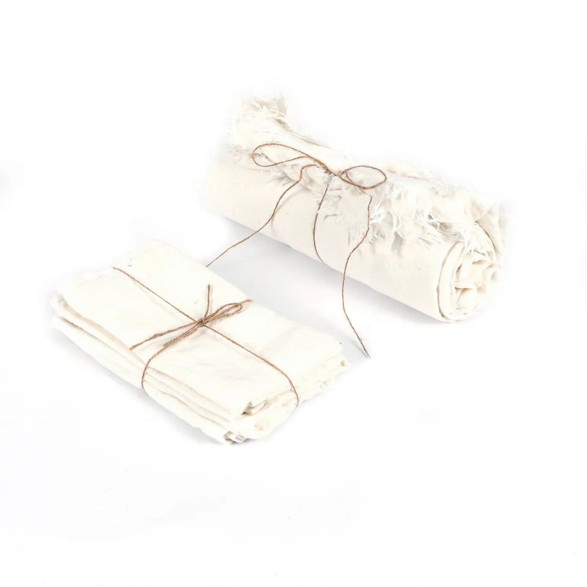 La Nappe en Lin – Blanc – 150×250