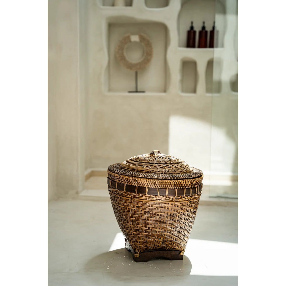 Le Panier de Rangement Colonial – Brun Naturel – L
