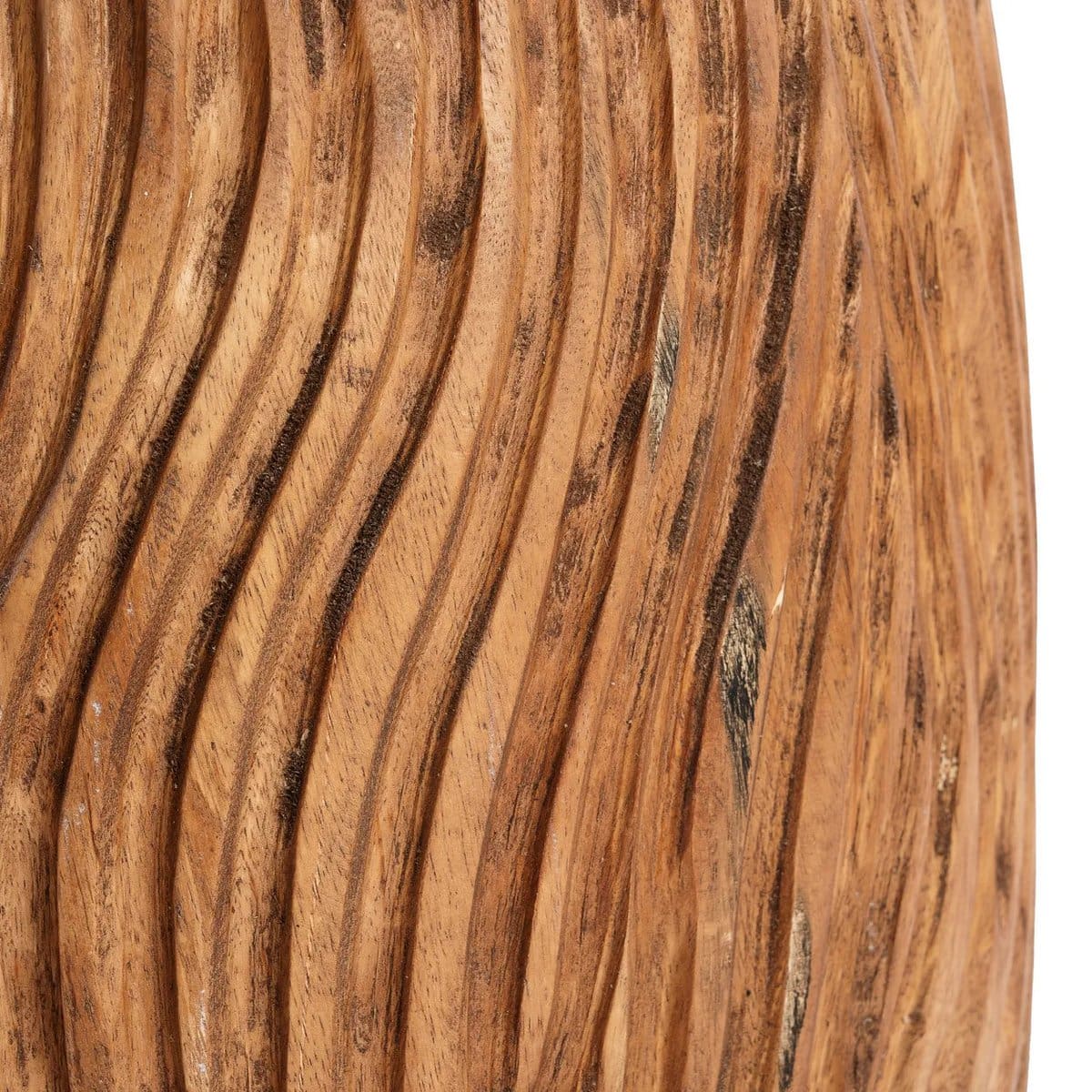 Tabouret Célèbes – Sculpture organique en bois de suar (pièce artisanale neuve) – Naturel 30×45 cm