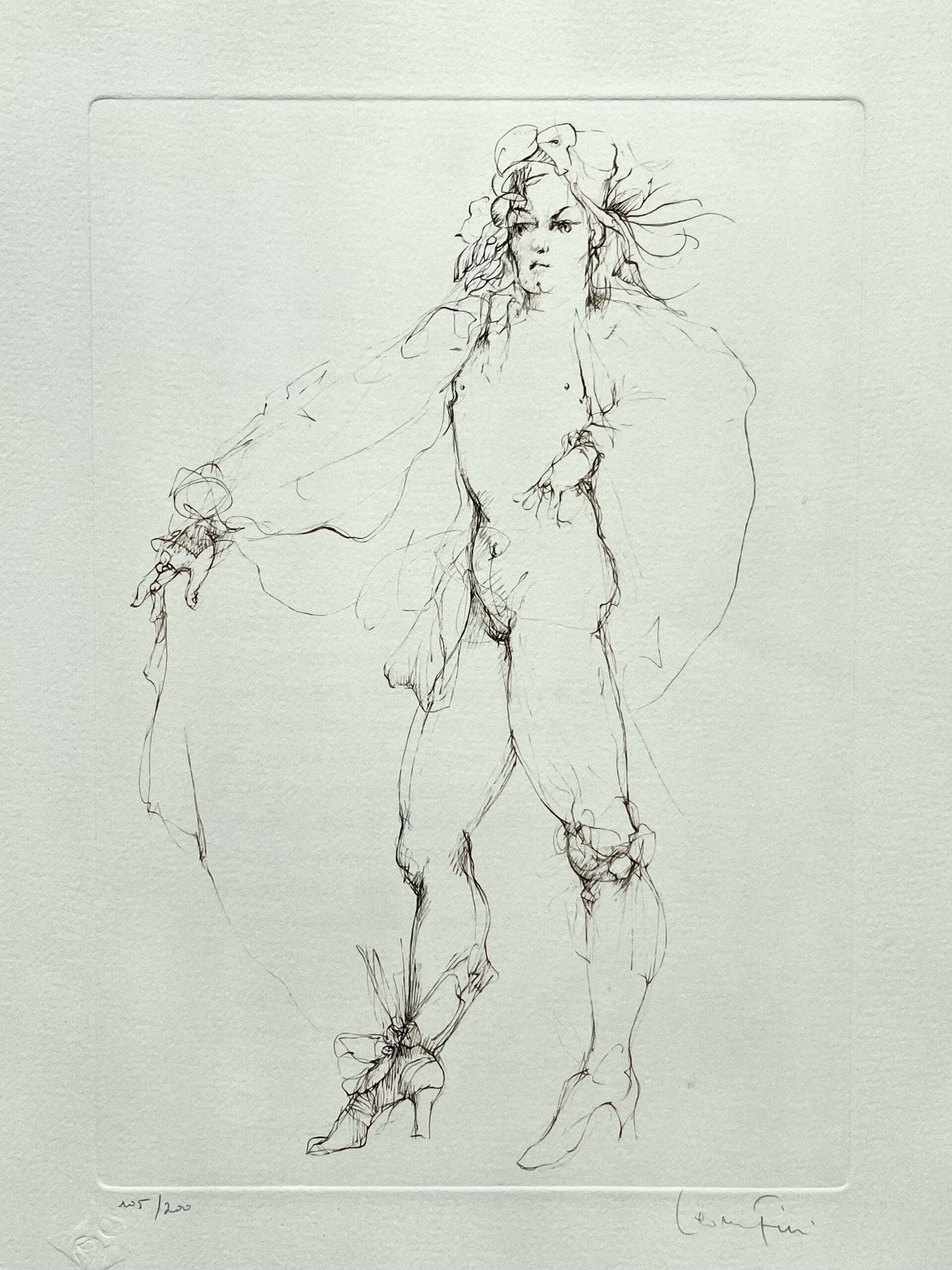 Leonor Fini – King, lithographie originale signée, épreuve d’artiste, circa 1980
