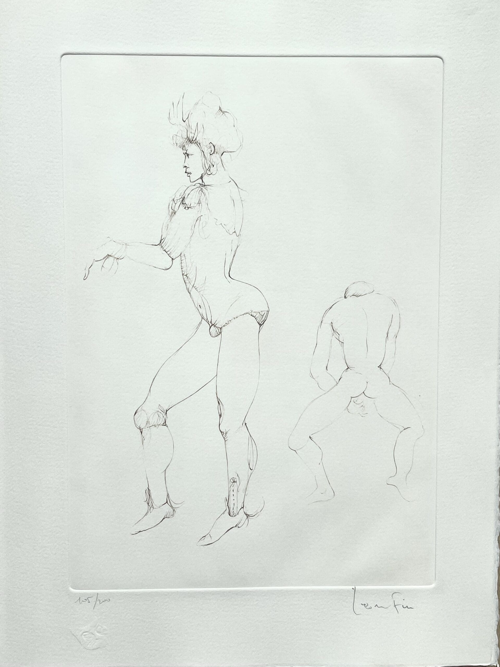 Leonor Fini – Lithographie érotique originale signée, épreuve numérotée, circa 1980