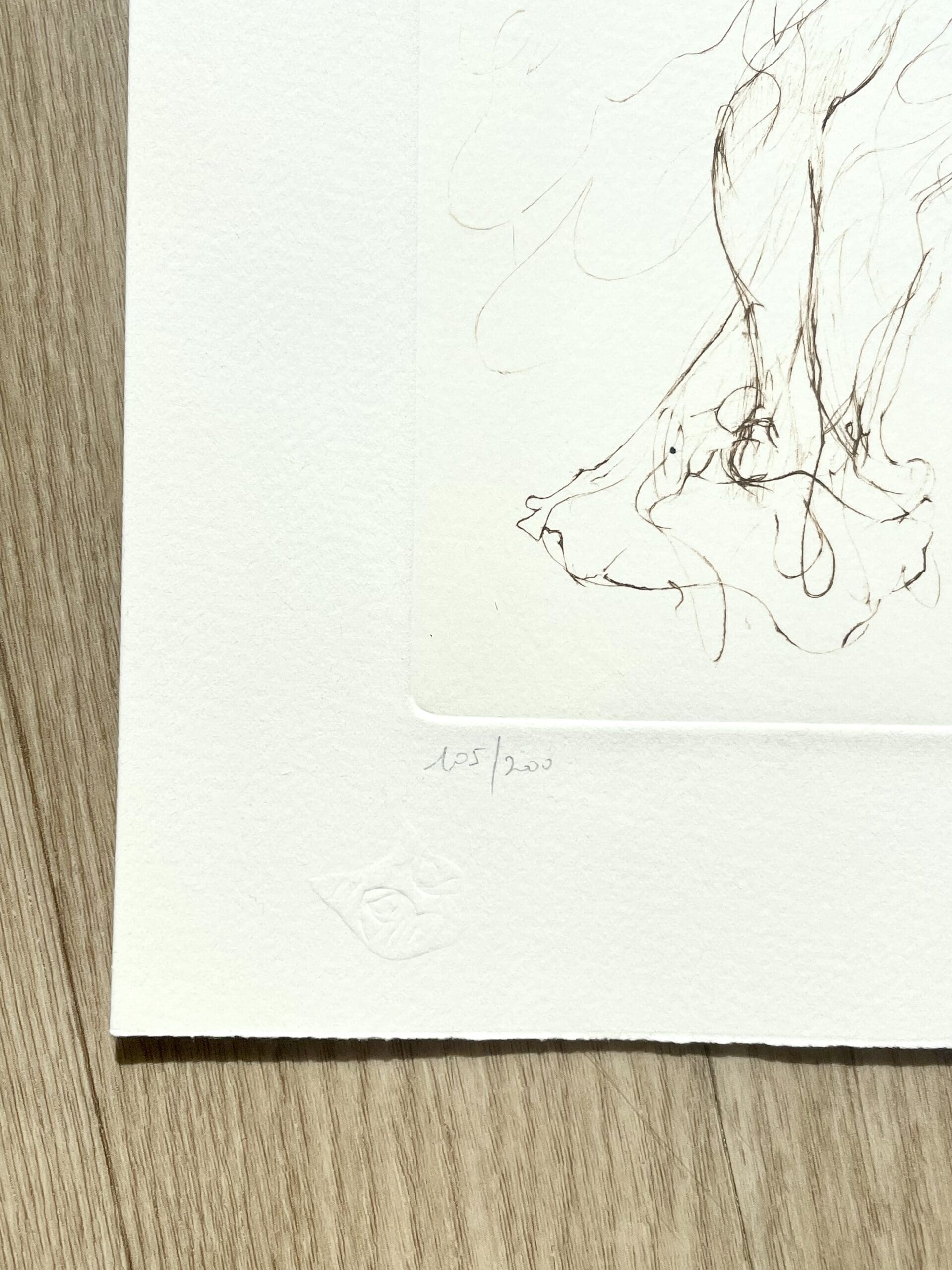 Leonor Fini – Lithographie originale signée avec personnages et chat, épreuve d’artiste, circa 1980