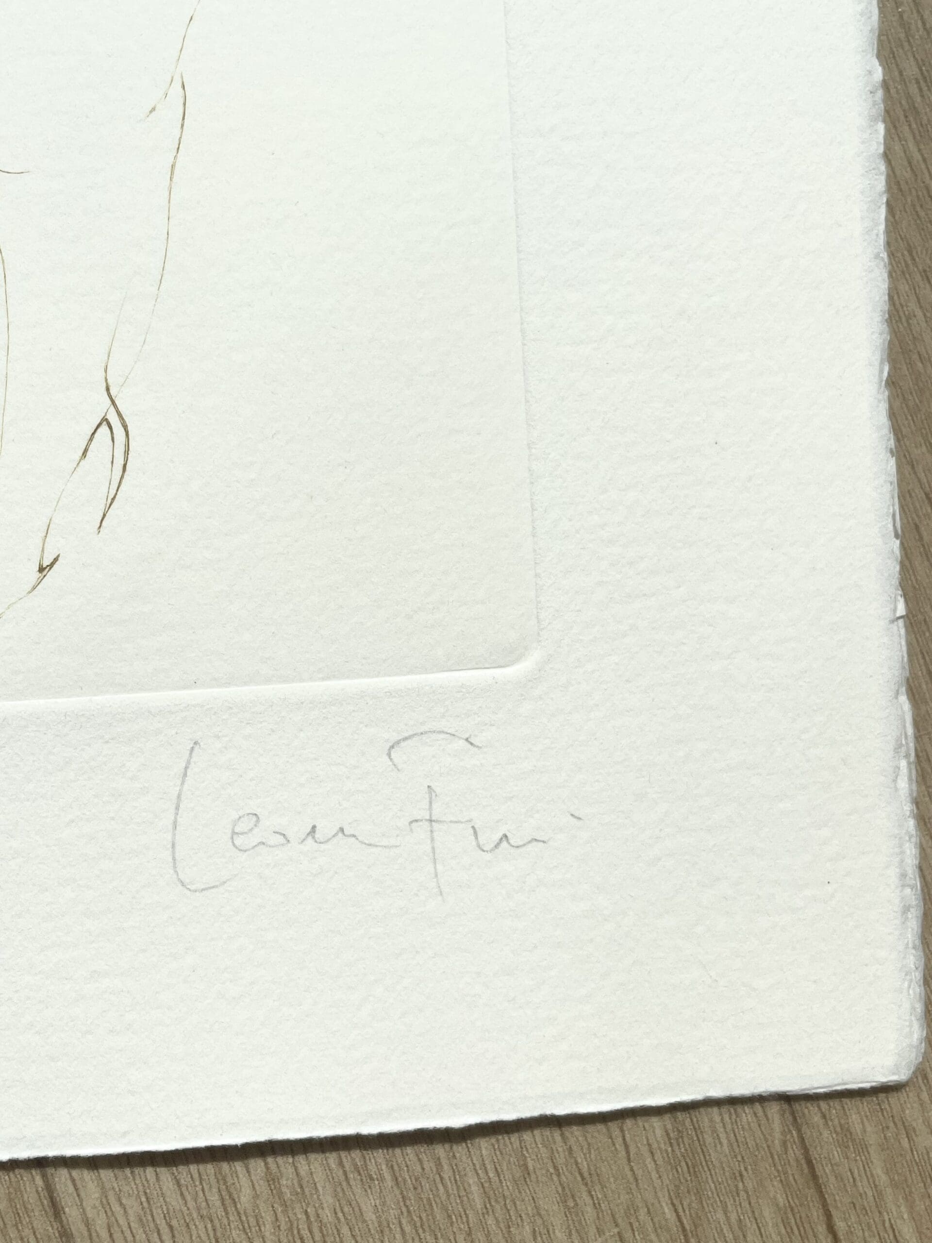 Leonor Fini – Lithographie originale signée, figures Renaissance stylisées, circa 1980