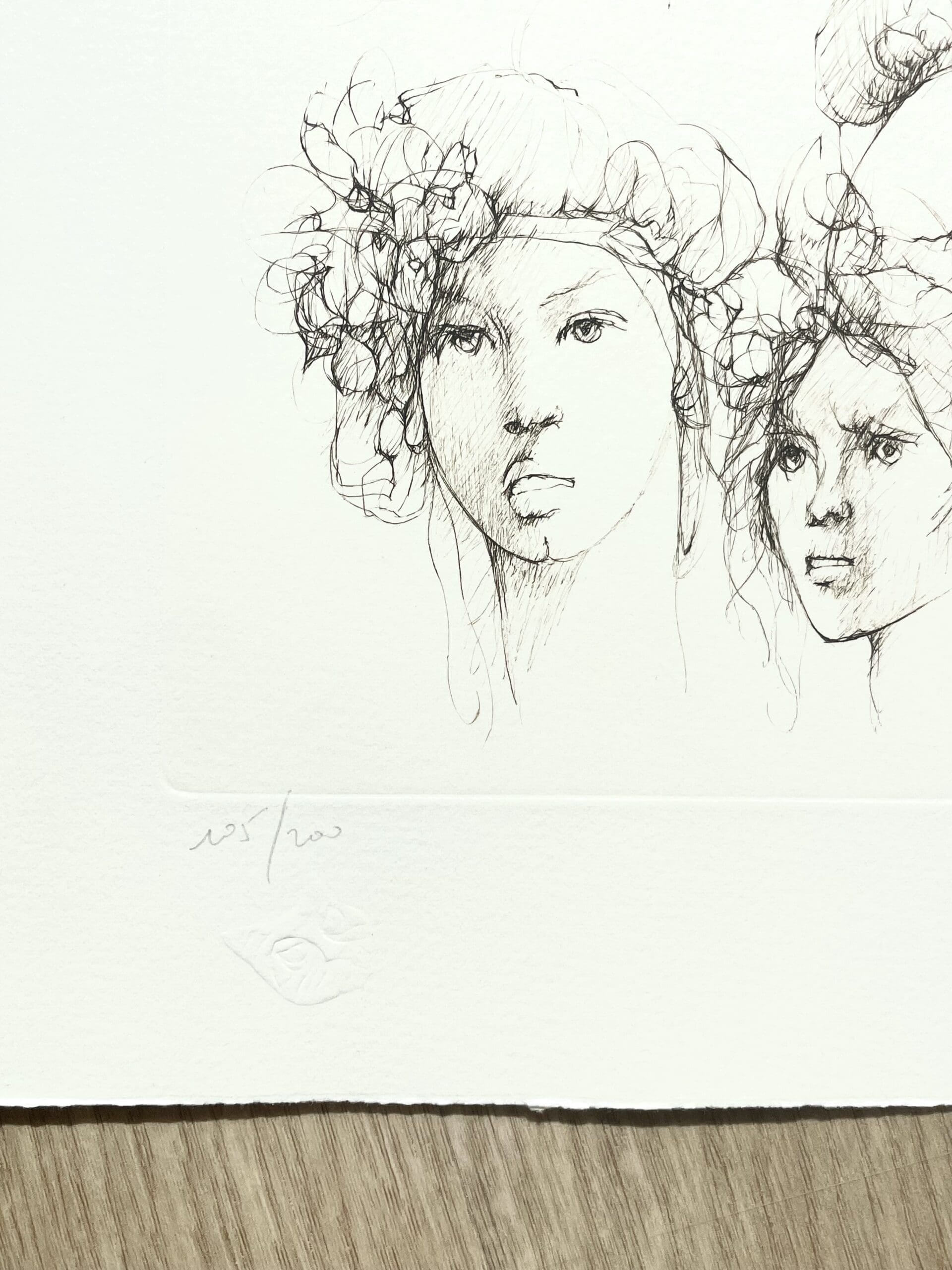 Leonor Fini – Lithographie originale signée, portraits de femmes, circa 1980