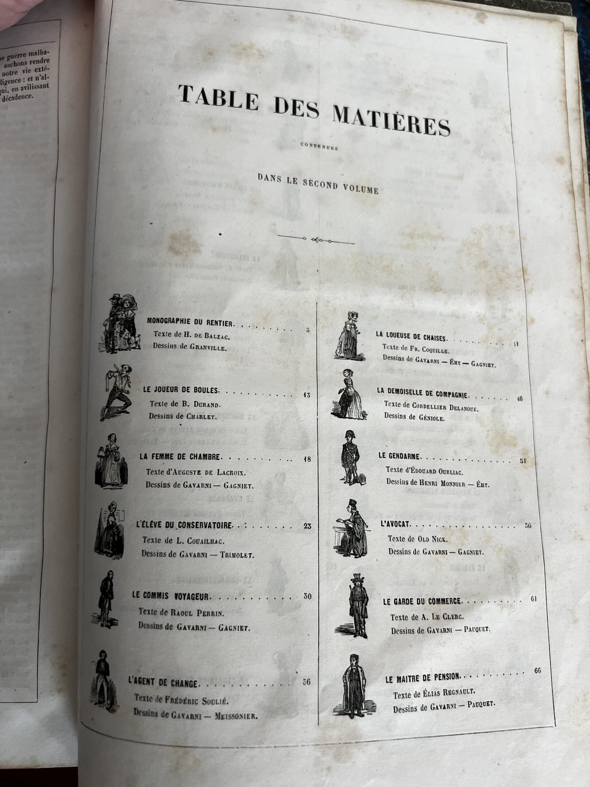 Les Français peints par eux-mêmes, 1835 – Livre rare illustré XIXe siècle