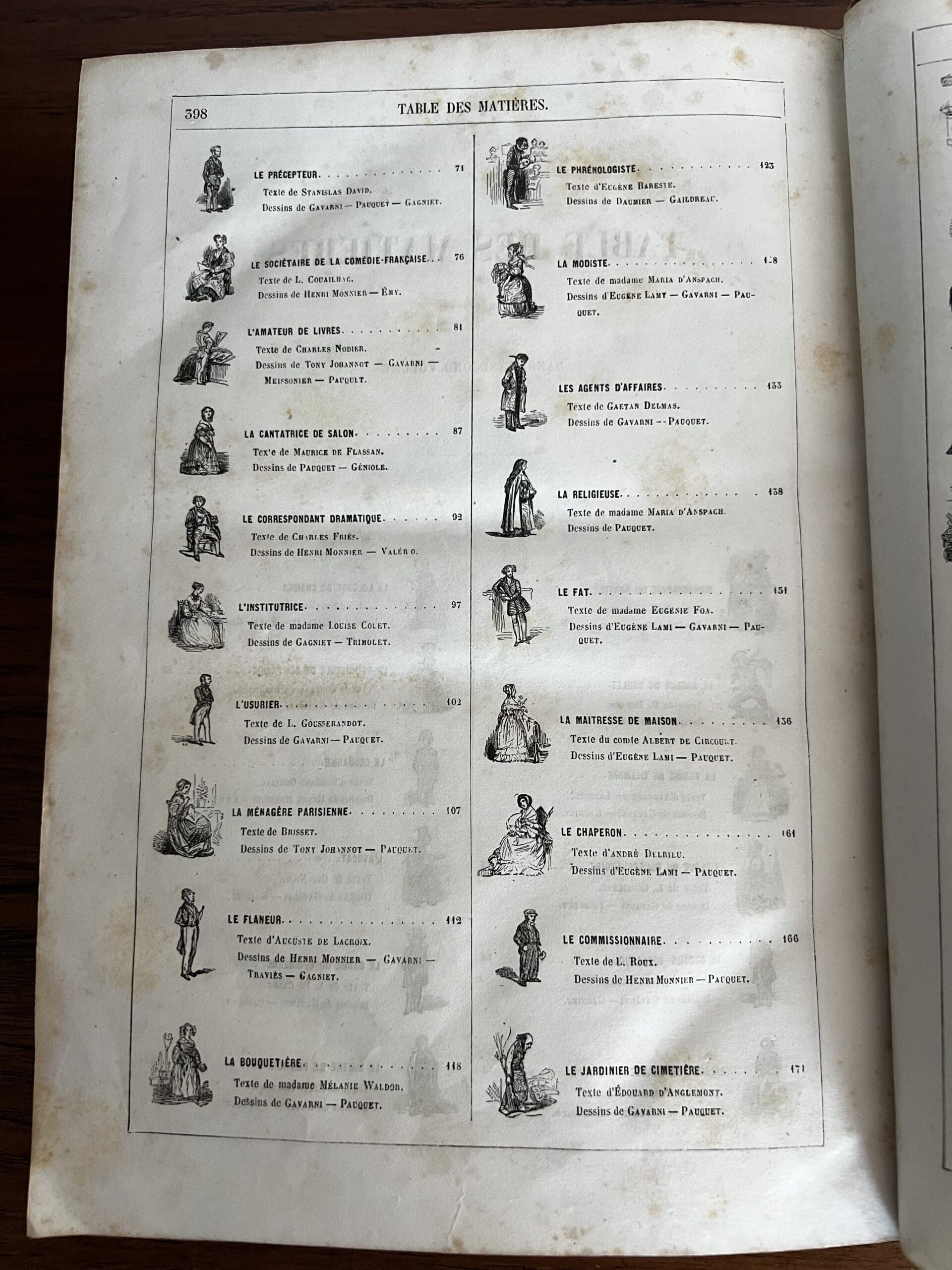 Les Français peints par eux-mêmes, 1835 – Livre rare illustré XIXe siècle
