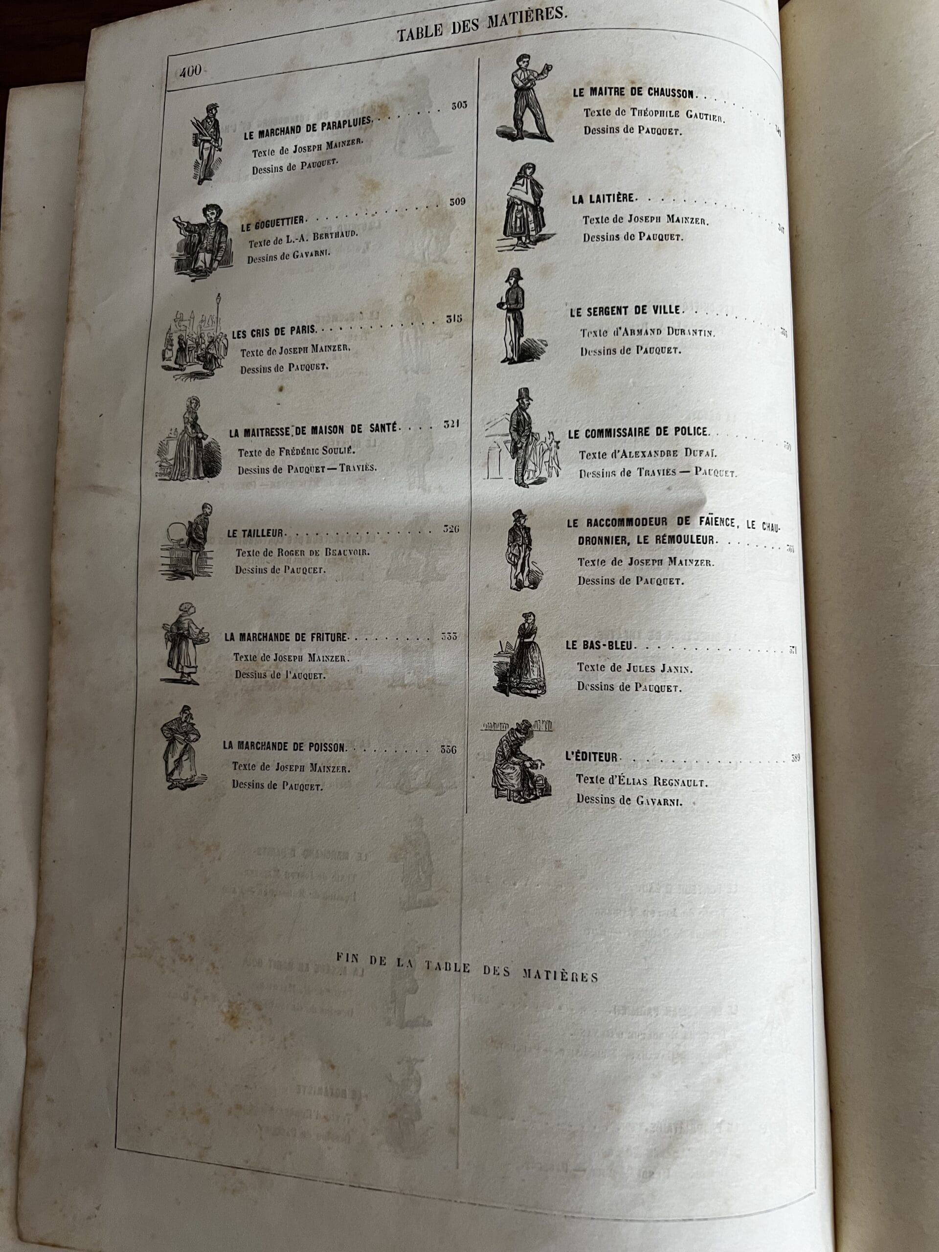 Les Français peints par eux-mêmes, 1835 – Livre rare illustré XIXe siècle