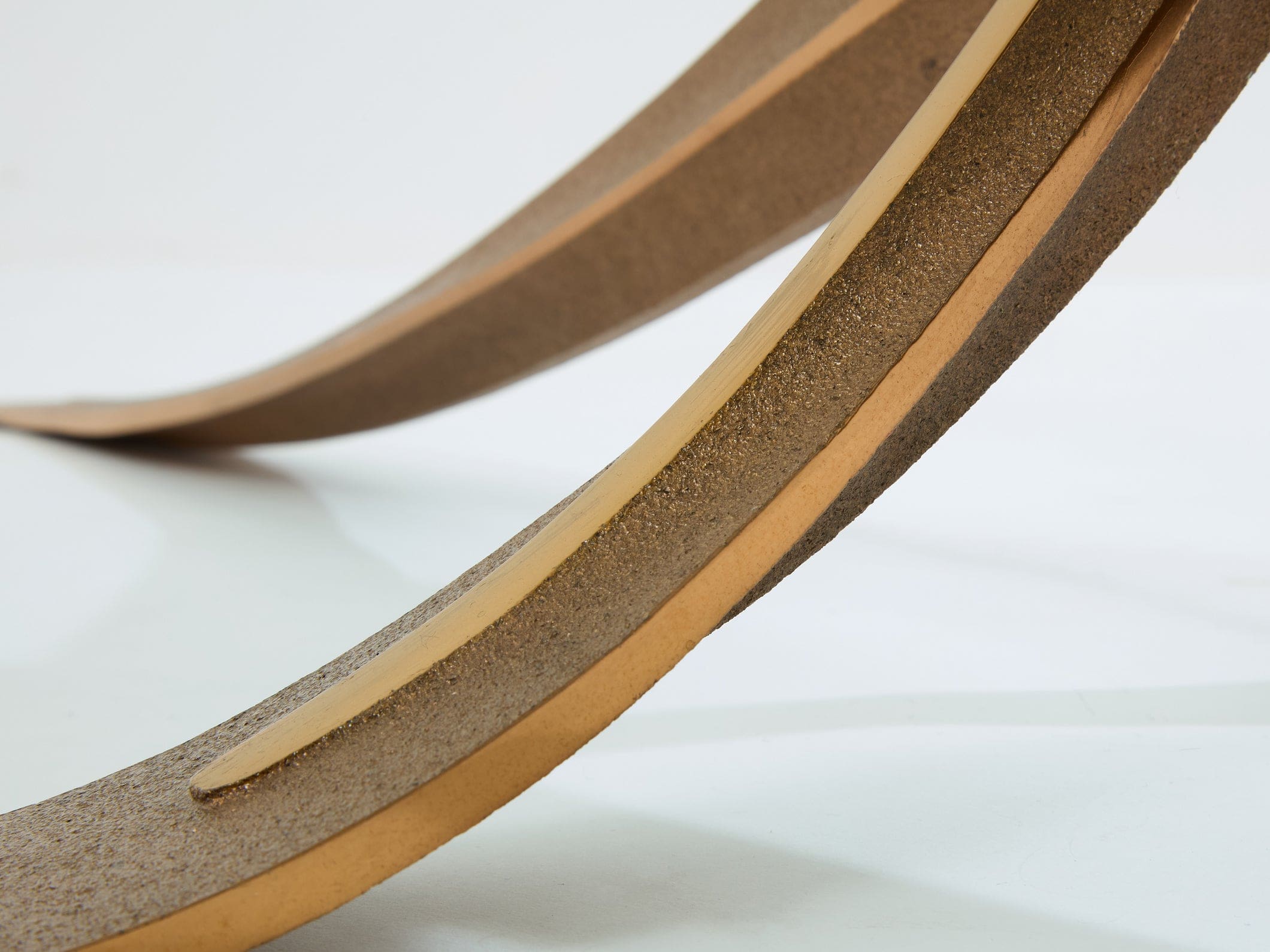 Table basse Michel Mangematin en bronze patiné, design français 1962