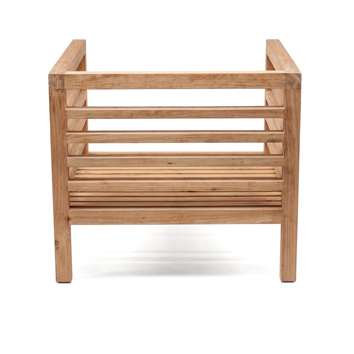 Fauteuil modulaire Moyo – Élégance en teck pour extérieur contemporain (pièce neuve)