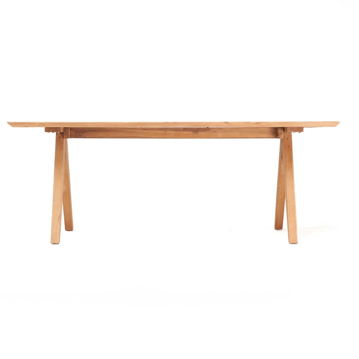 Table à manger en teck recyclé – Artisanat responsable Sainte Croix (pièce neuve)