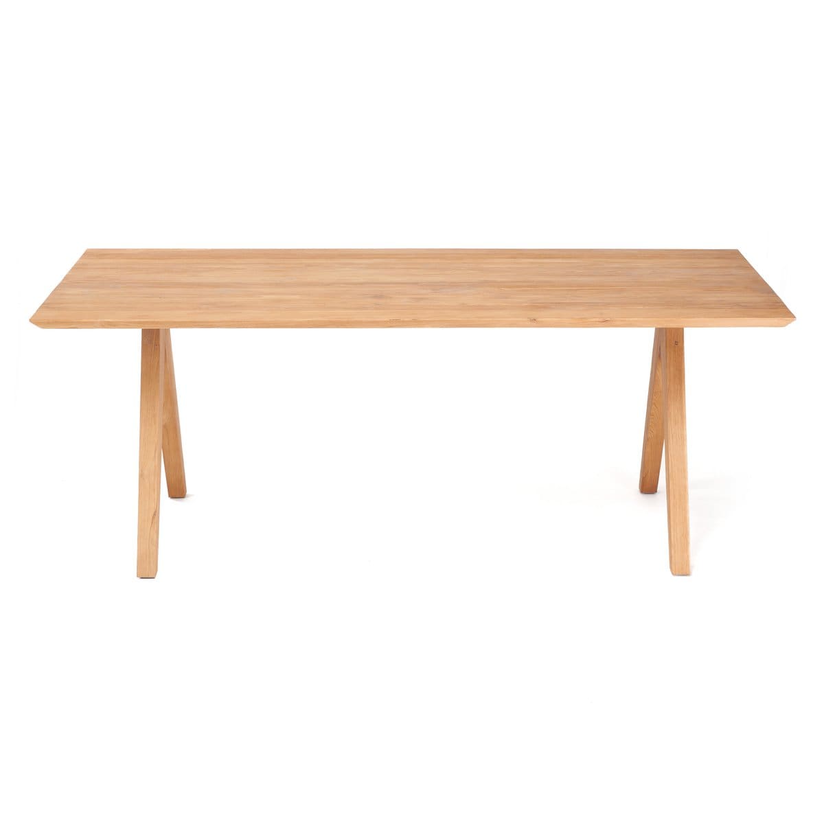 Table à manger en teck recyclé – Artisanat responsable Sainte Croix (pièce neuve)