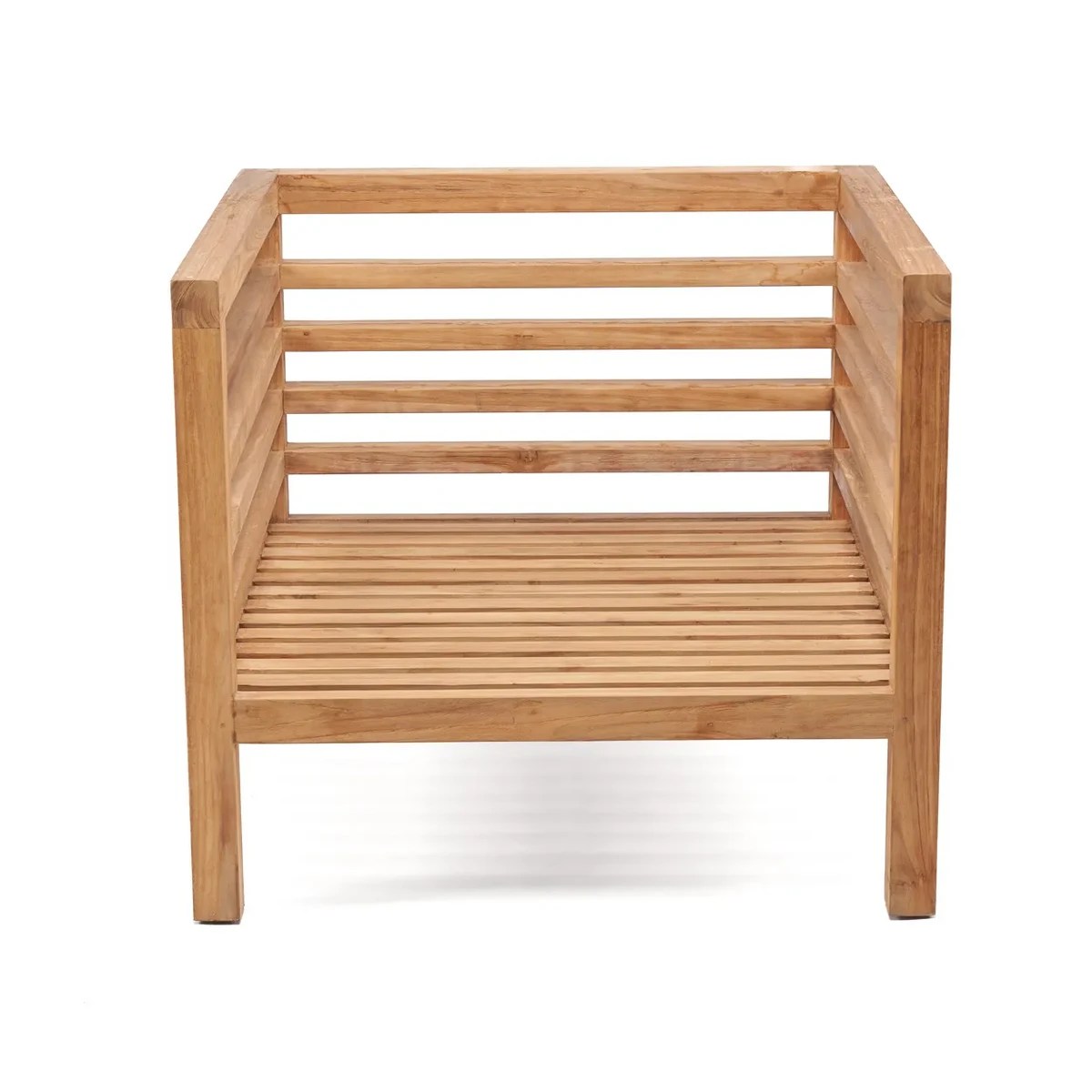 Fauteuil modulaire Moyo – Élégance en teck pour extérieur contemporain (pièce neuve)