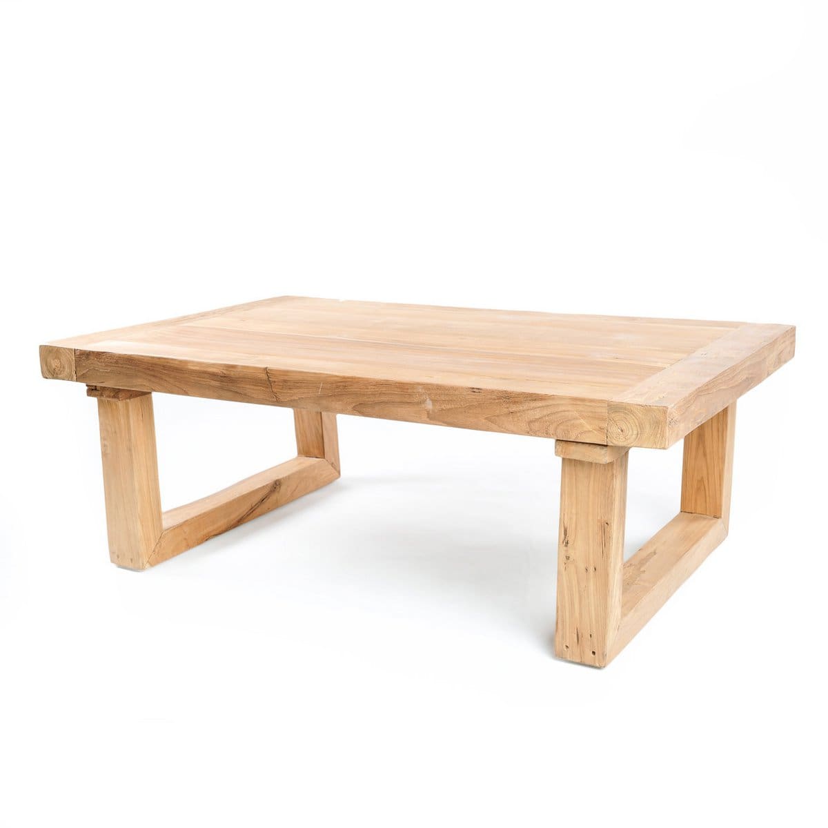 La table basse en teck récupéré – Naturel