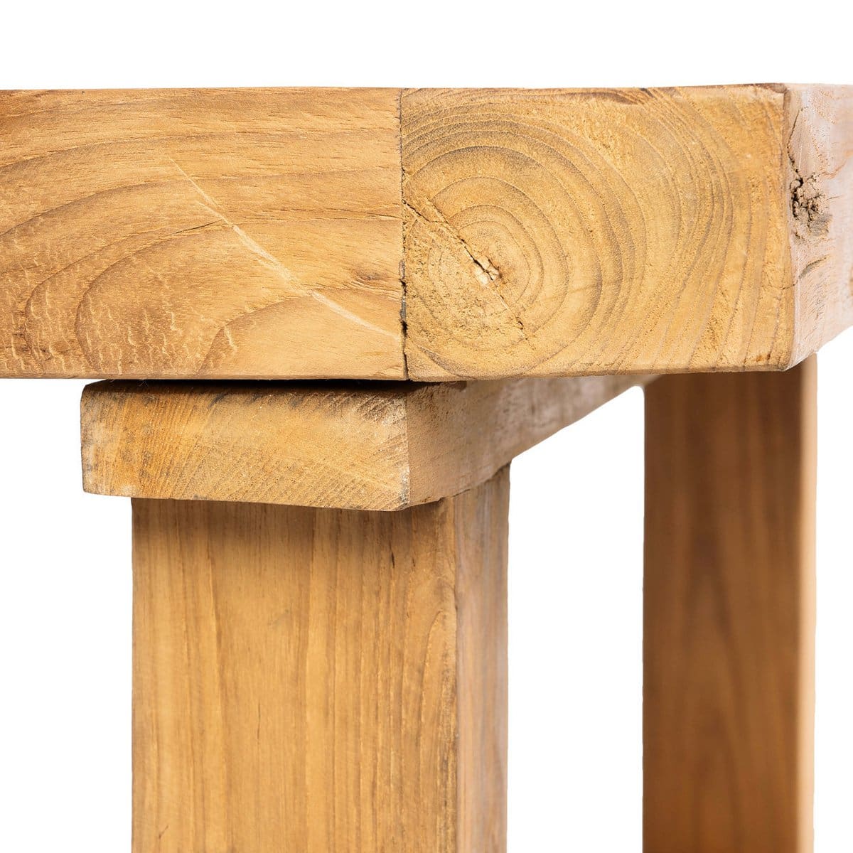 La table basse en teck récupéré – Naturel