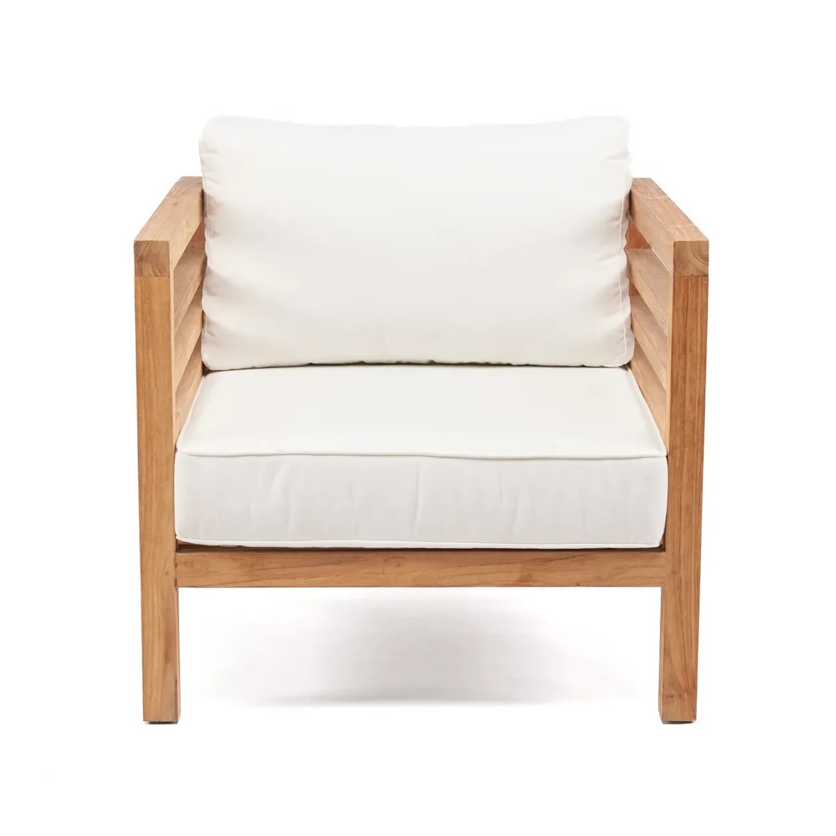 Fauteuil modulaire Moyo – Élégance en teck pour extérieur contemporain (pièce neuve)