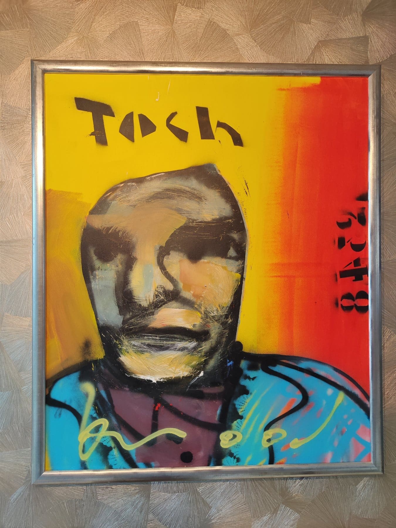 Herman Brood – Toch, peinture acrylique et aérosol sur toile, années 1990